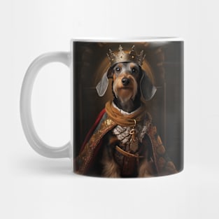 Distinguished Wire Haired Dachshund - Medieval German King Mug